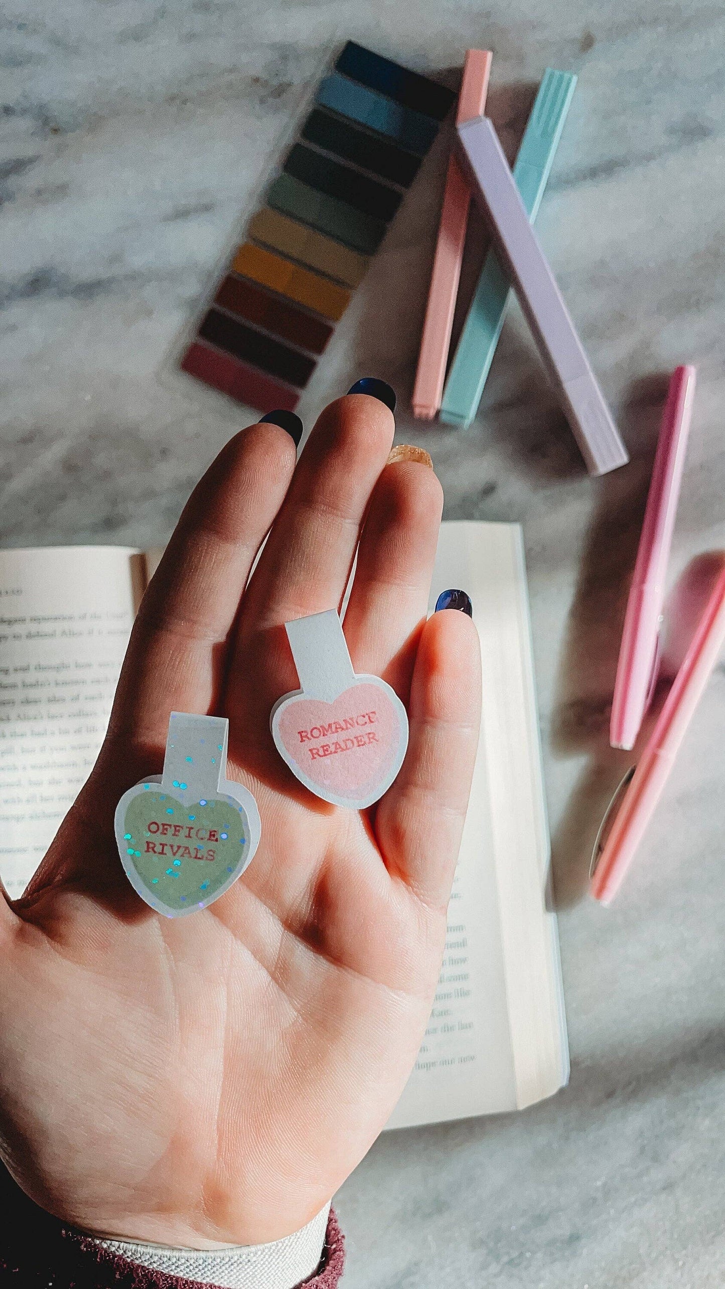 Romance Reader Magnetic Bookmarks