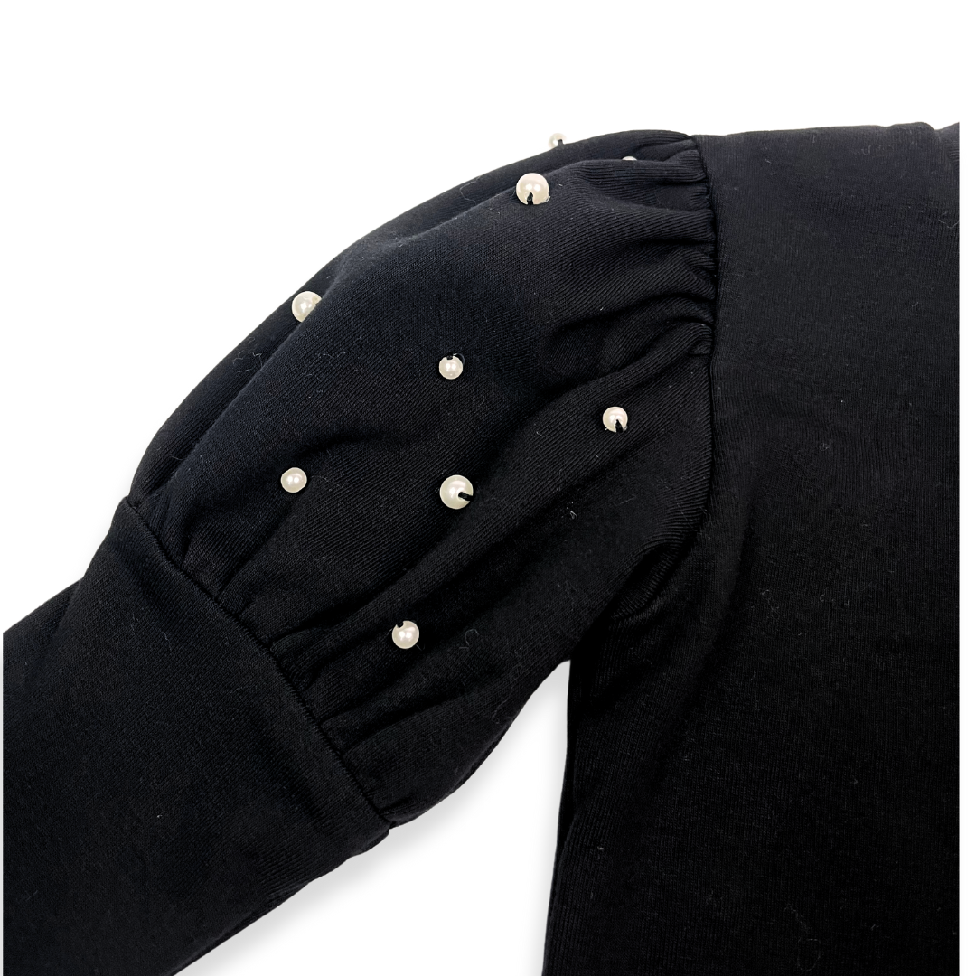 Black Pearl Puff Long Sleeve
