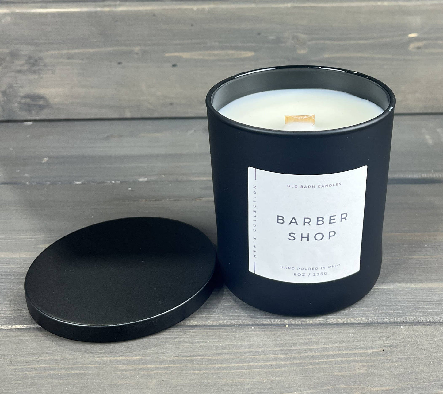 Barber Shop Wood Wick Candle