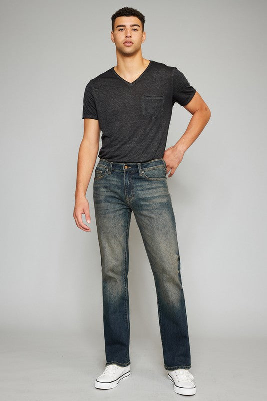 KanCan Mens Real Slim Straight Jean