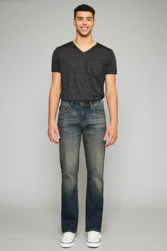 KanCan Mens Real Slim Straight Jean