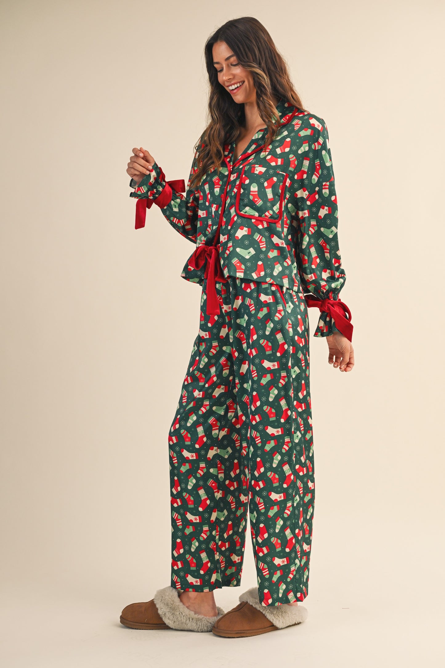 Christmas Satin Pajamas