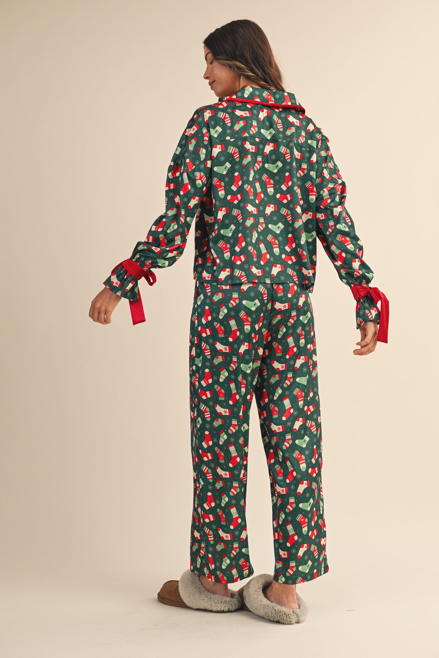 Christmas Satin Pajamas