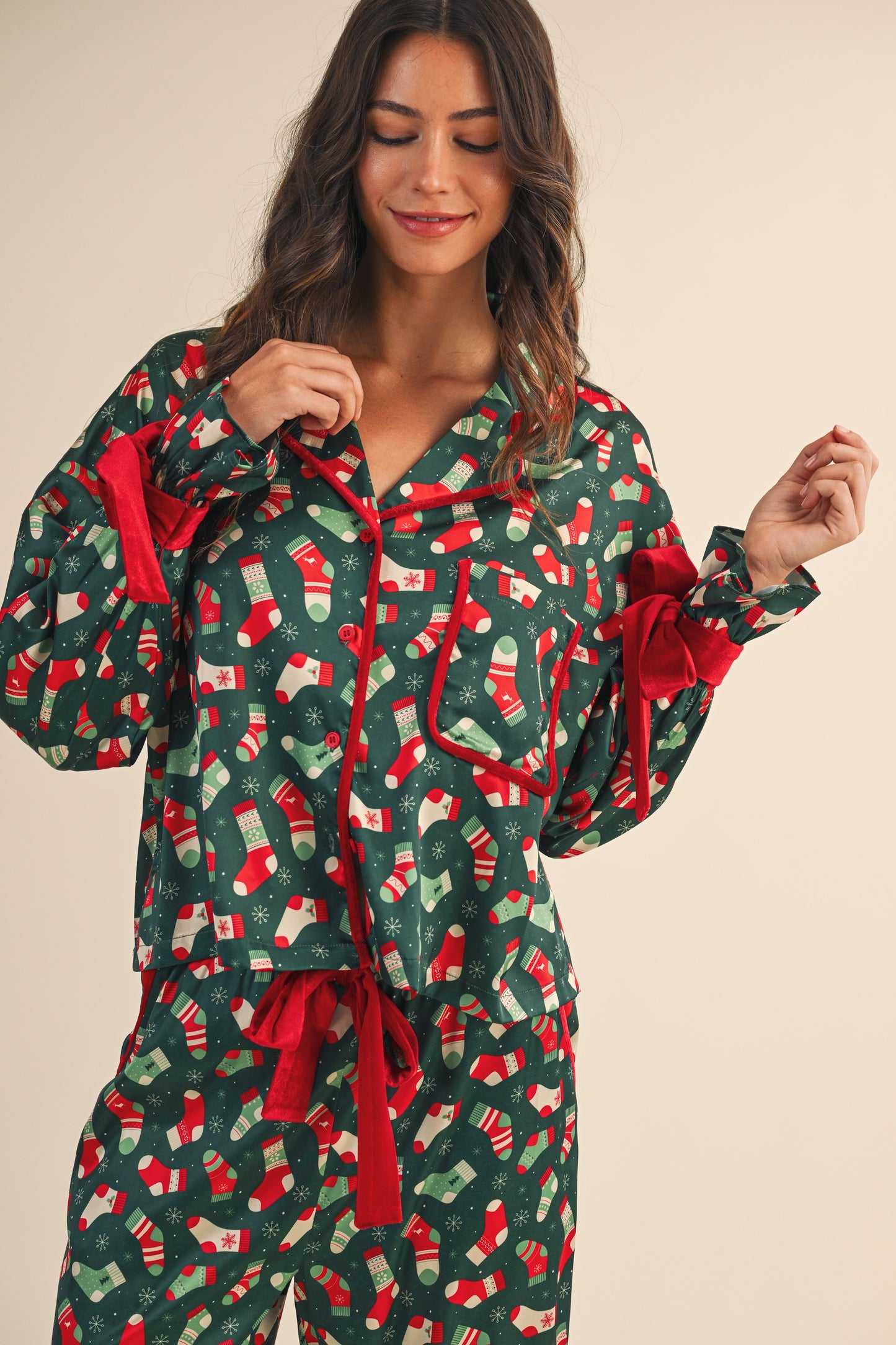 Christmas Satin Pajamas