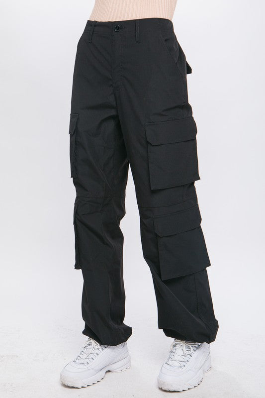 Cargo Pants With Button Closure