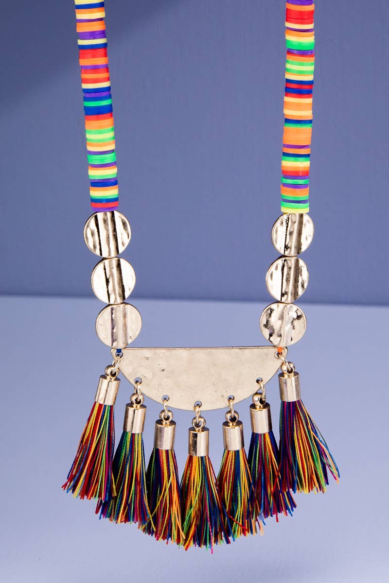 Charm Bib Necklace