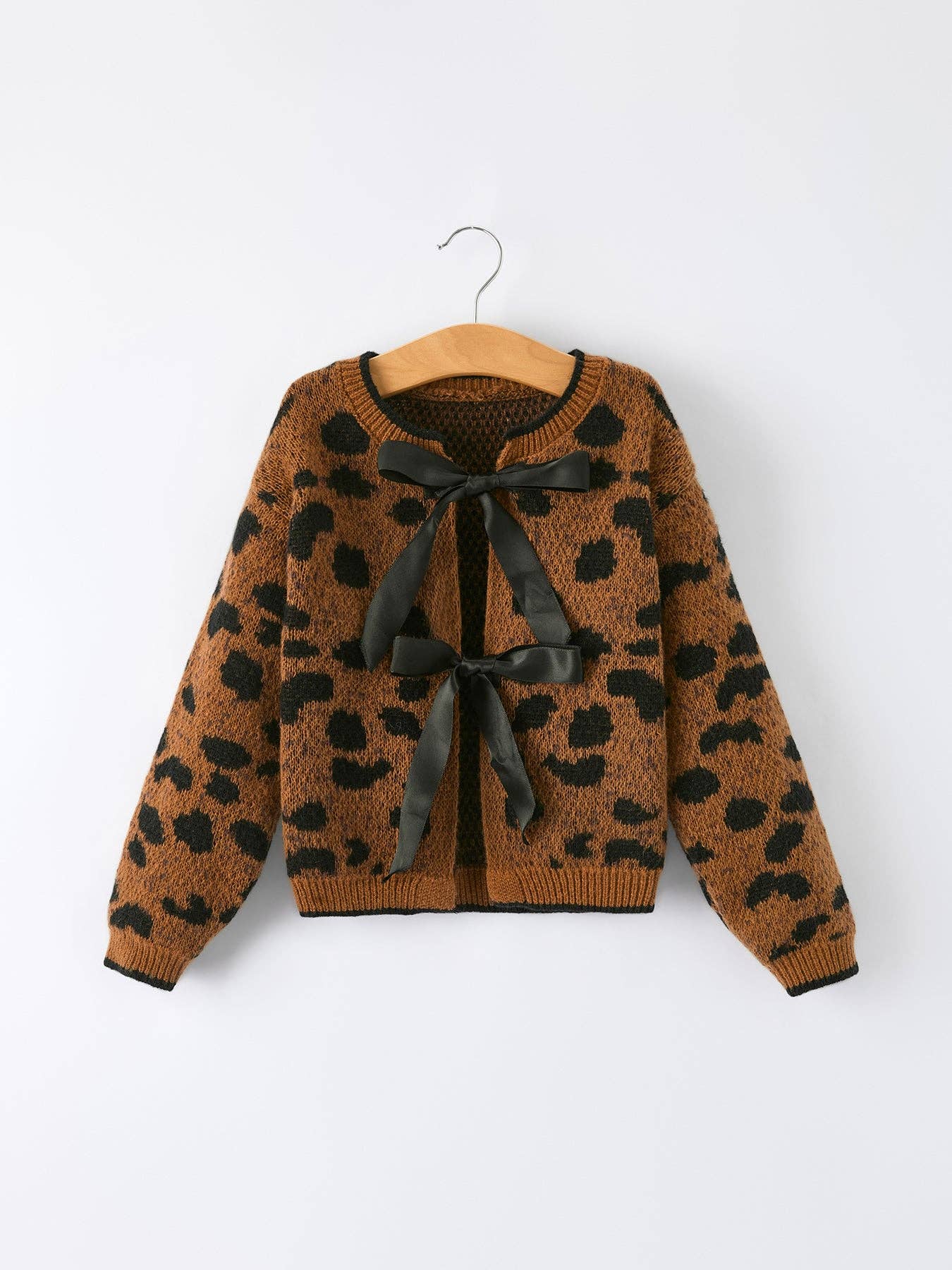Mommy and Me Leopard Sweater Cardigan