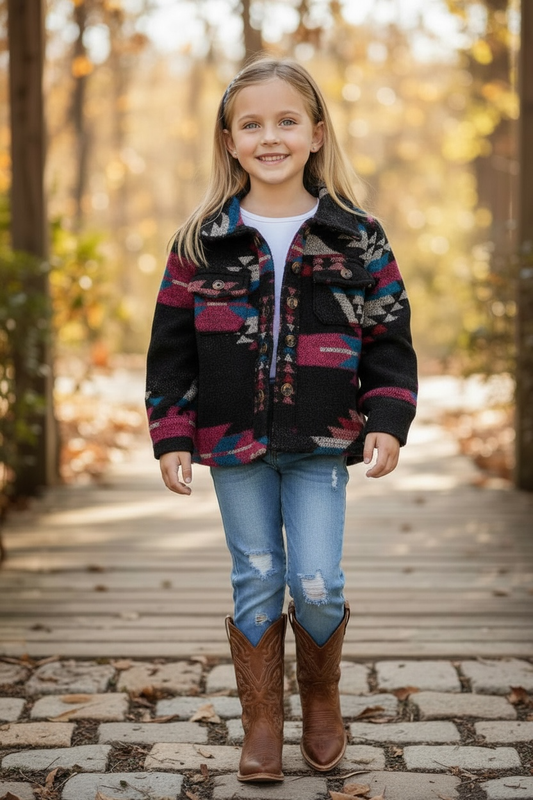 Aztec Girls Shacket
