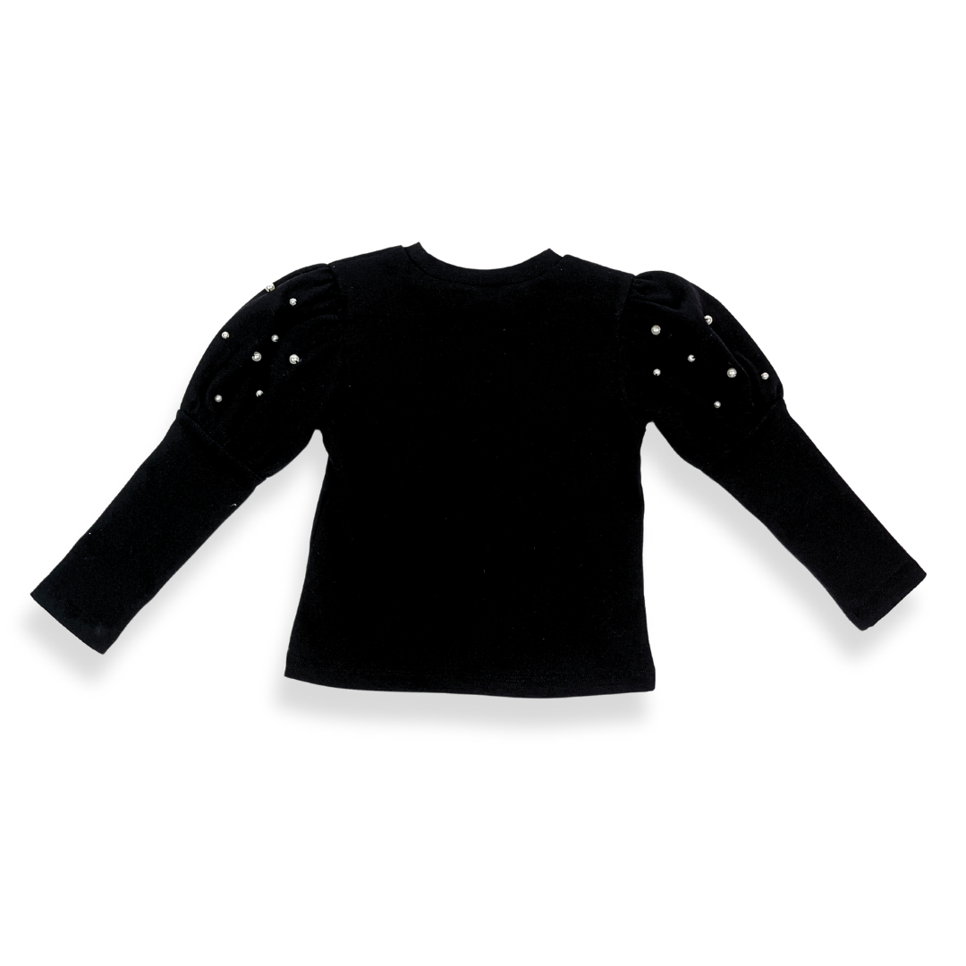 Black Pearl Puff Long Sleeve