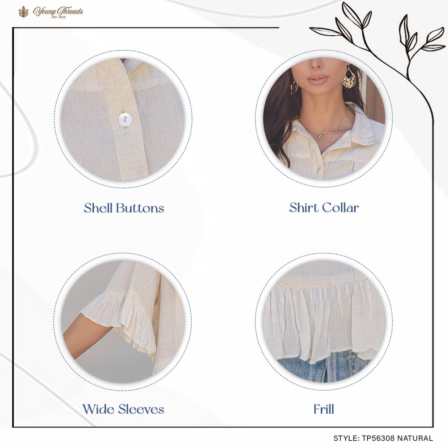 Crop Jacket with Ruffled Hem