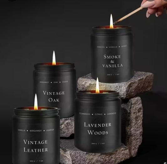 Black Jar Candles