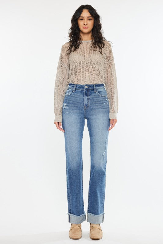 KanCan High Rise Straight Jean