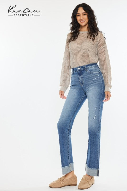KanCan High Rise Straight Jean