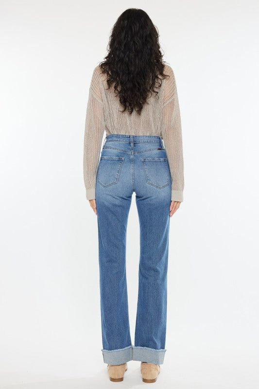 KanCan High Rise Straight Jean