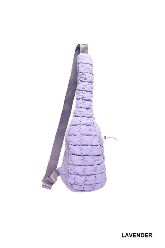 Quilted Puffy Crossbody Sling Bag