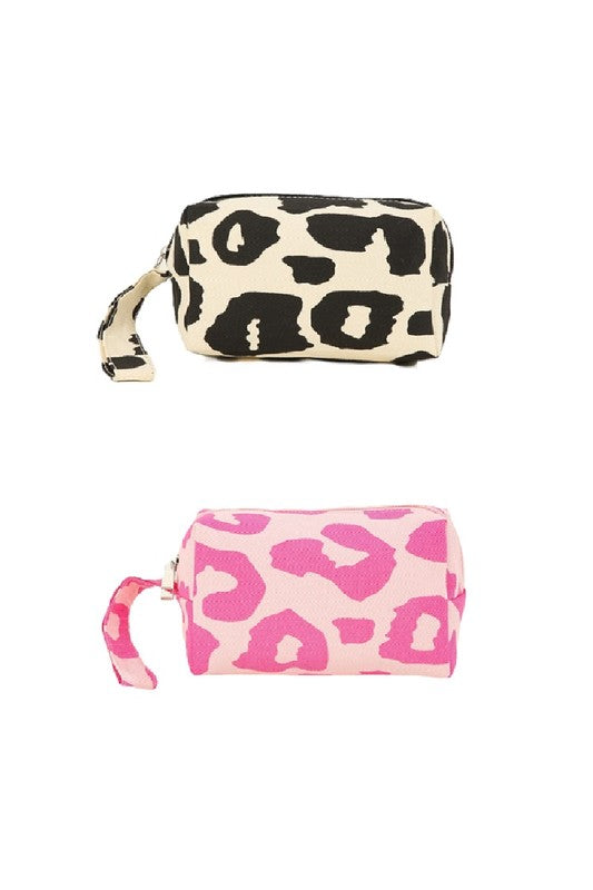 Leopard Print Cosmetic Makeup Travel Bag