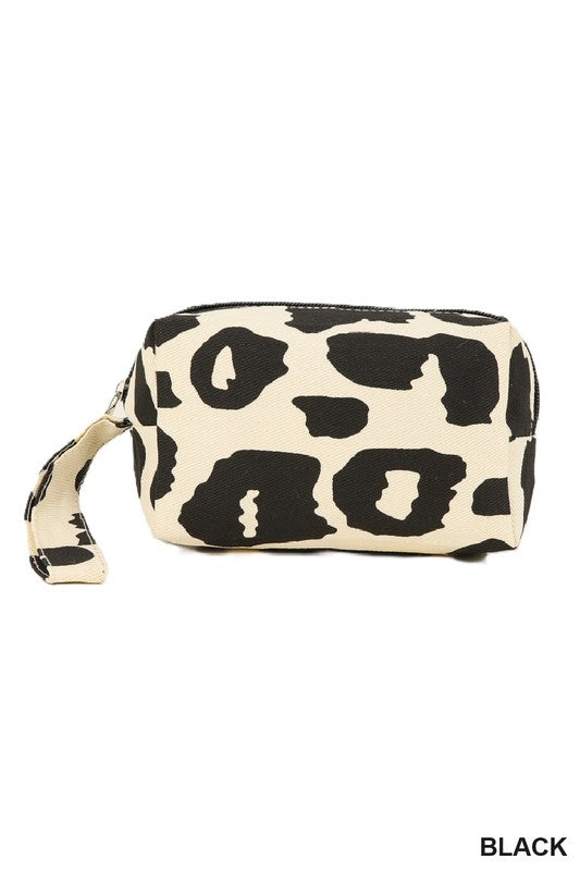 Leopard Print Cosmetic Makeup Travel Bag