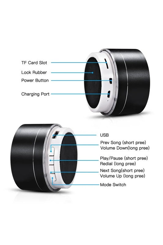 Mini Led Portable Wireless Bluetooth Speaker