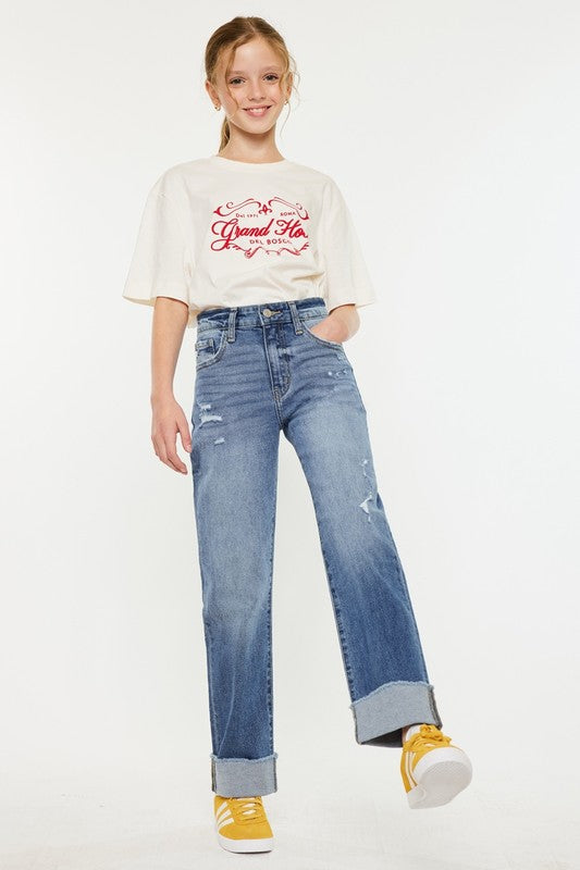 Girls KanCan High Rise Straight Jeans