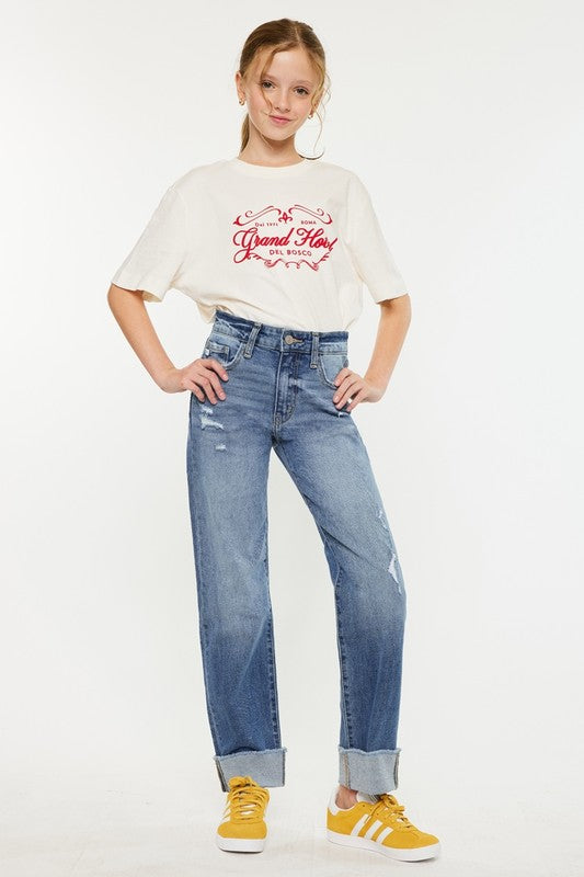 Girls KanCan High Rise Straight Jeans