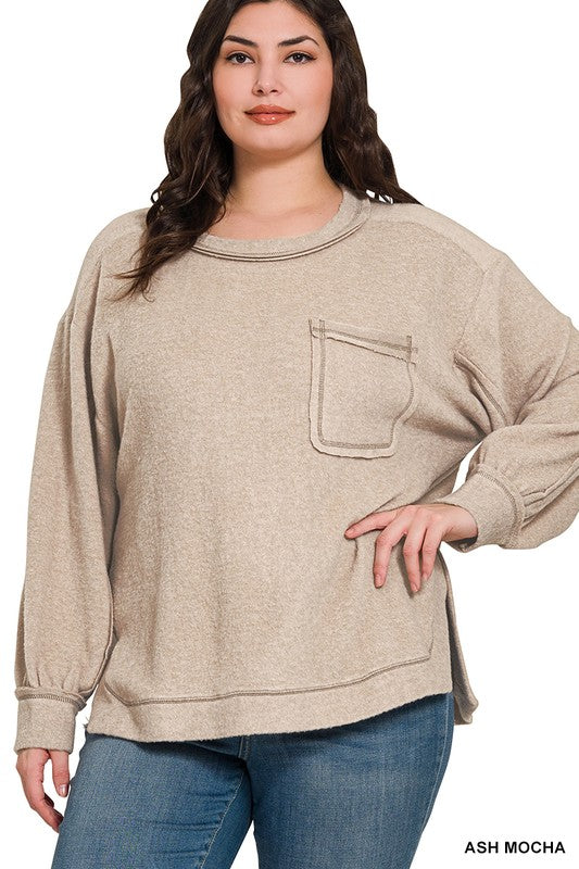 Plus Brushed Sweater