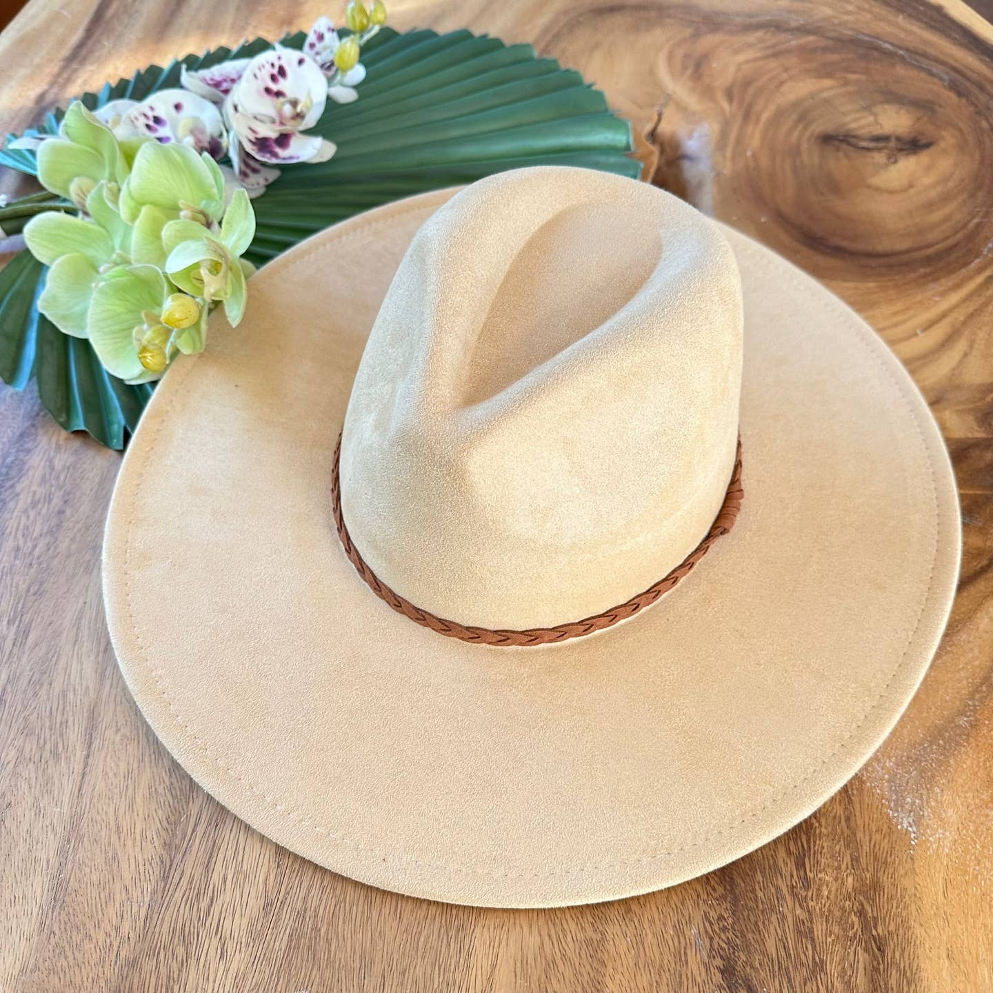 Wide Brim Suede Hat