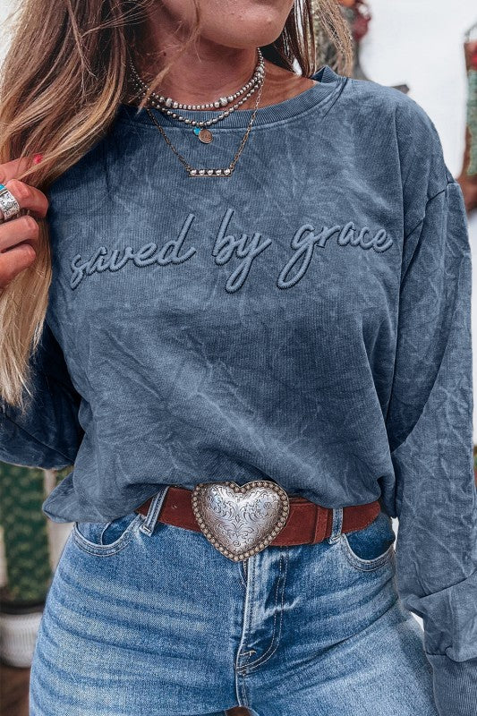 Saved by Grace Embroidery Top