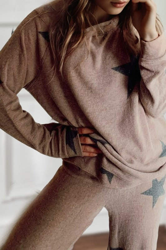 Star Drawstring Lounge Set