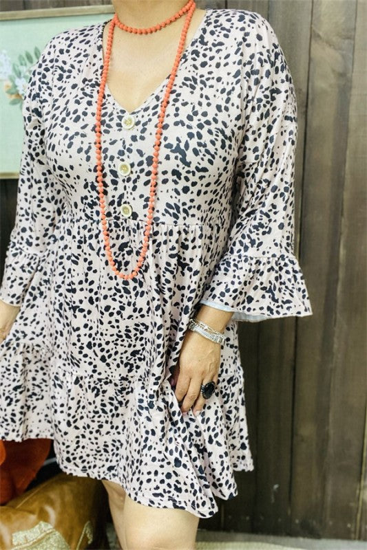 V-neckline w/ Pockets Dress