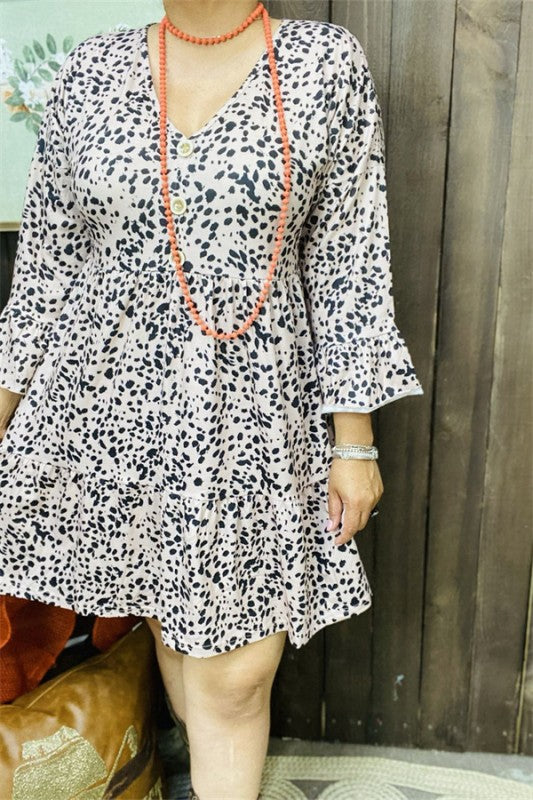 V-neckline w/ Pockets Dress