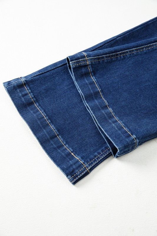 Stitch Pocket Bootcut Jeans