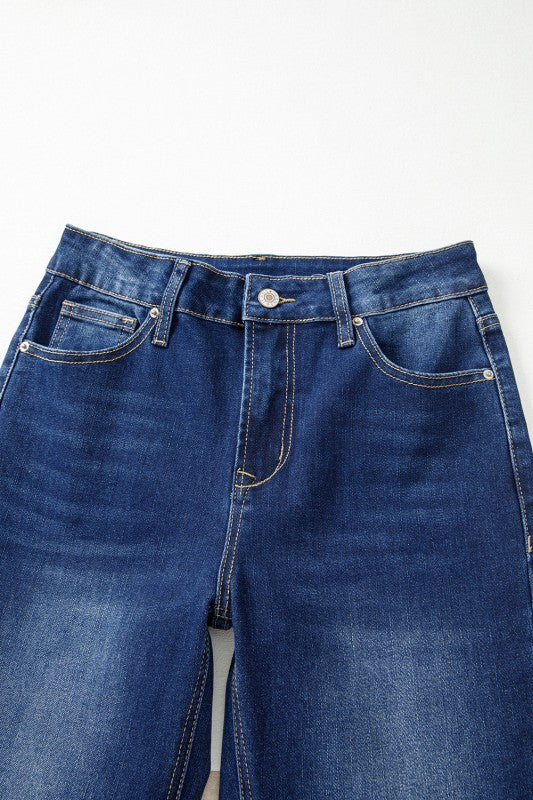 Stitch Pocket Bootcut Jeans