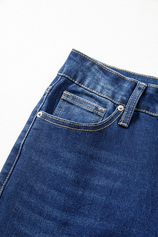Stitch Pocket Bootcut Jeans