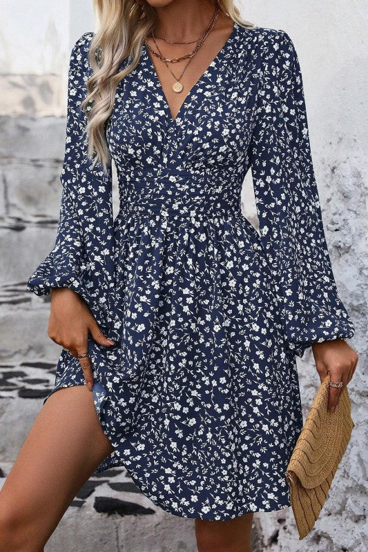 Lantern Sleeve Dress