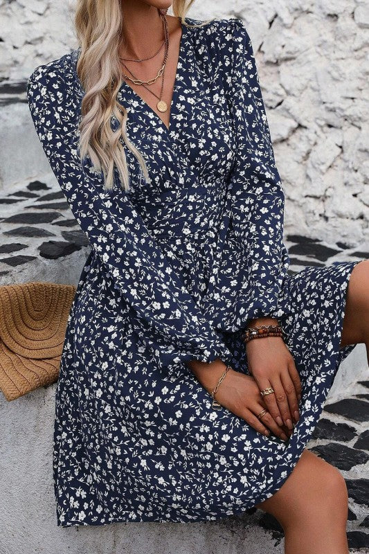 Lantern Sleeve Dress