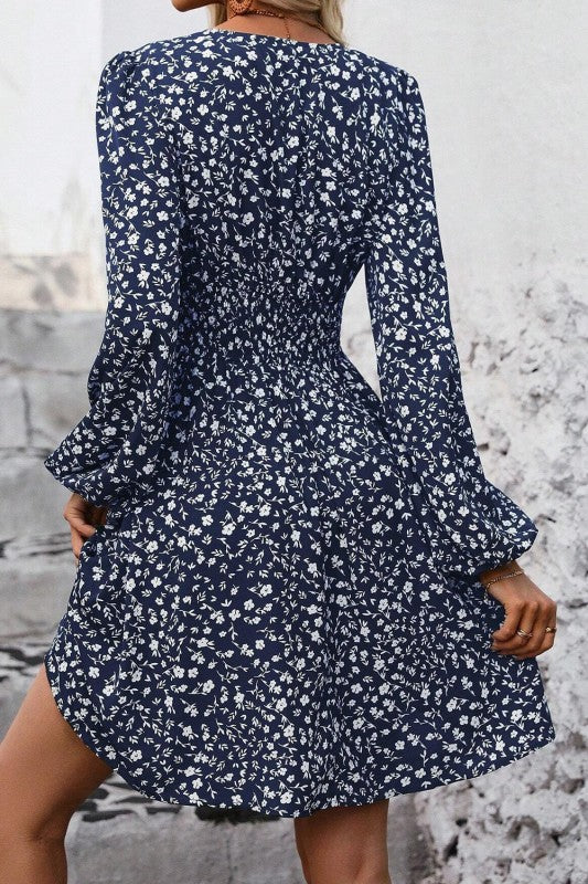 Lantern Sleeve Dress