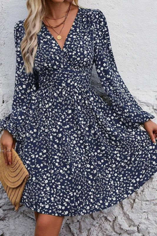Lantern Sleeve Dress