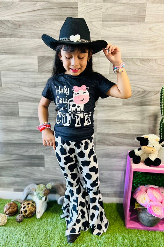Girls Holy Cow I Am Cute Cow Set