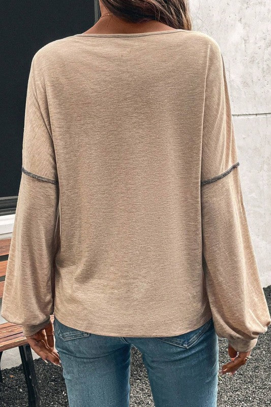 Colorblock Long Sleeve Top