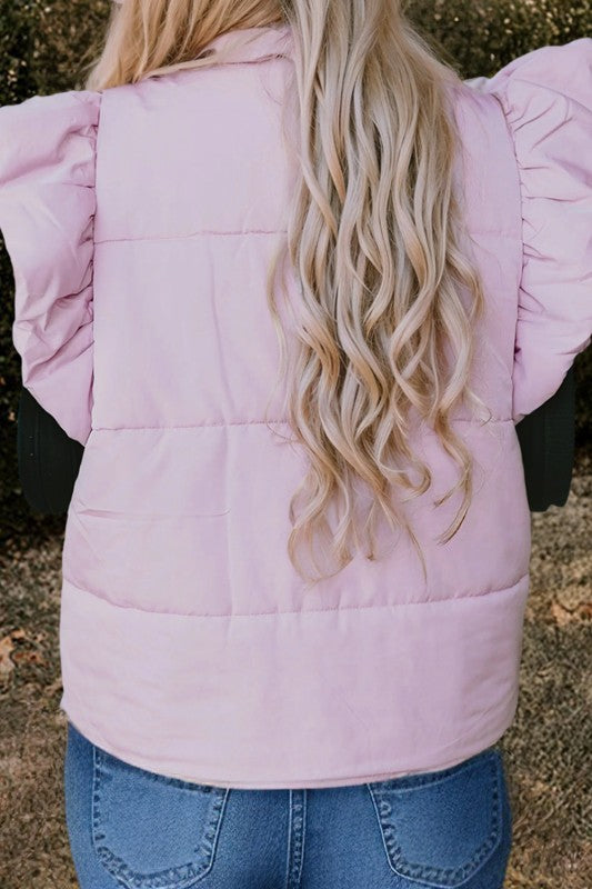 Flutter Sleeve Puffer Vest