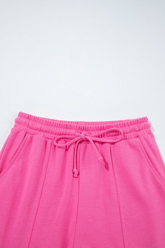 Pink Henley Jogger Set