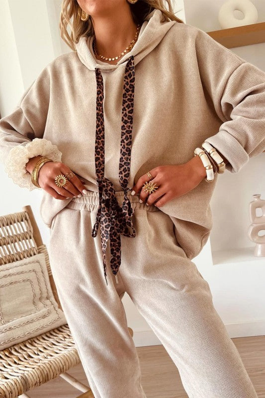 Lace Hoodie Pant Set