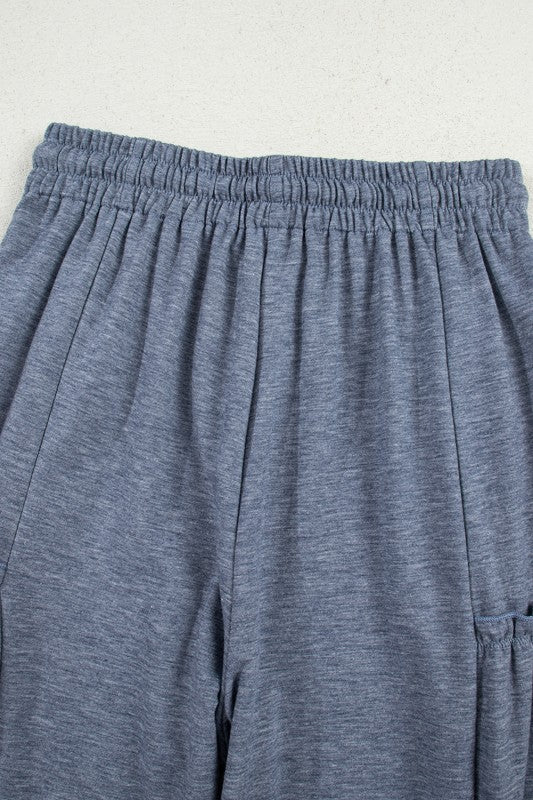 Grey Loose Wide Leg Pants