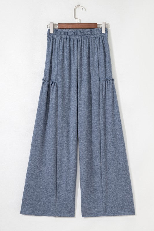 Grey Loose Wide Leg Pants