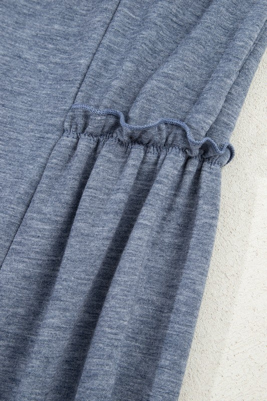 Grey Loose Wide Leg Pants