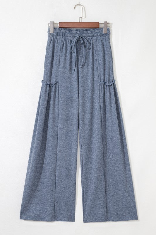Grey Loose Wide Leg Pants
