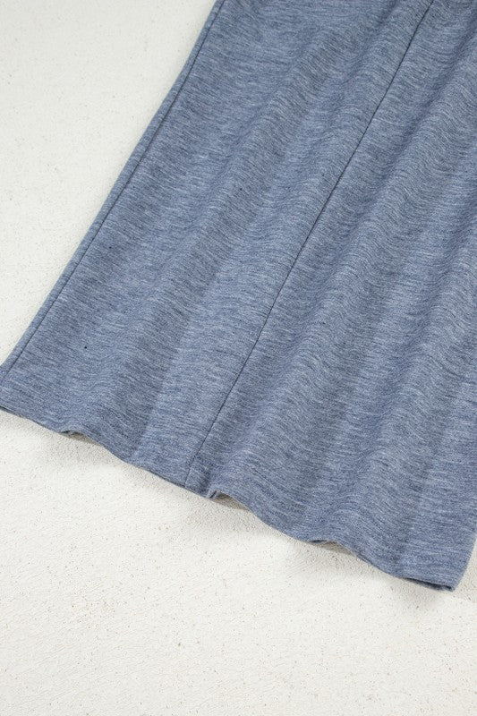 Grey Loose Wide Leg Pants