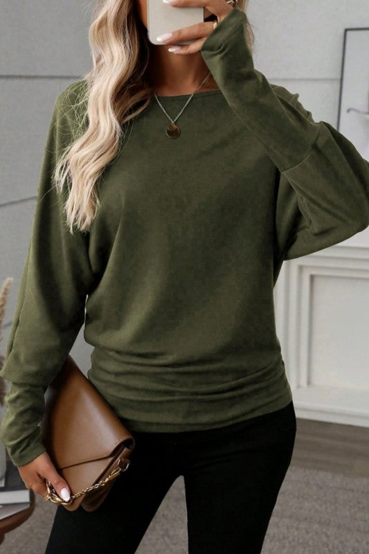 Round Neck Casual Top