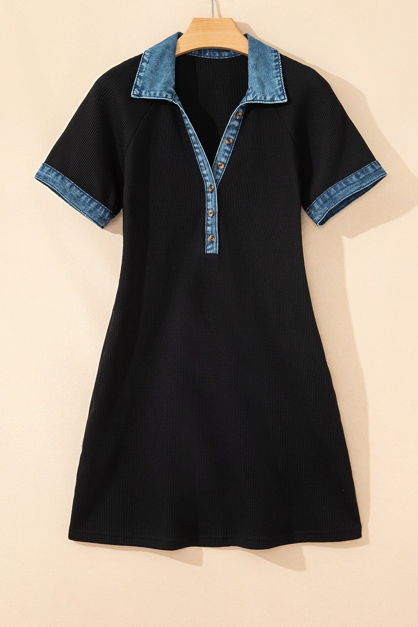 Button Polo Tee Dress