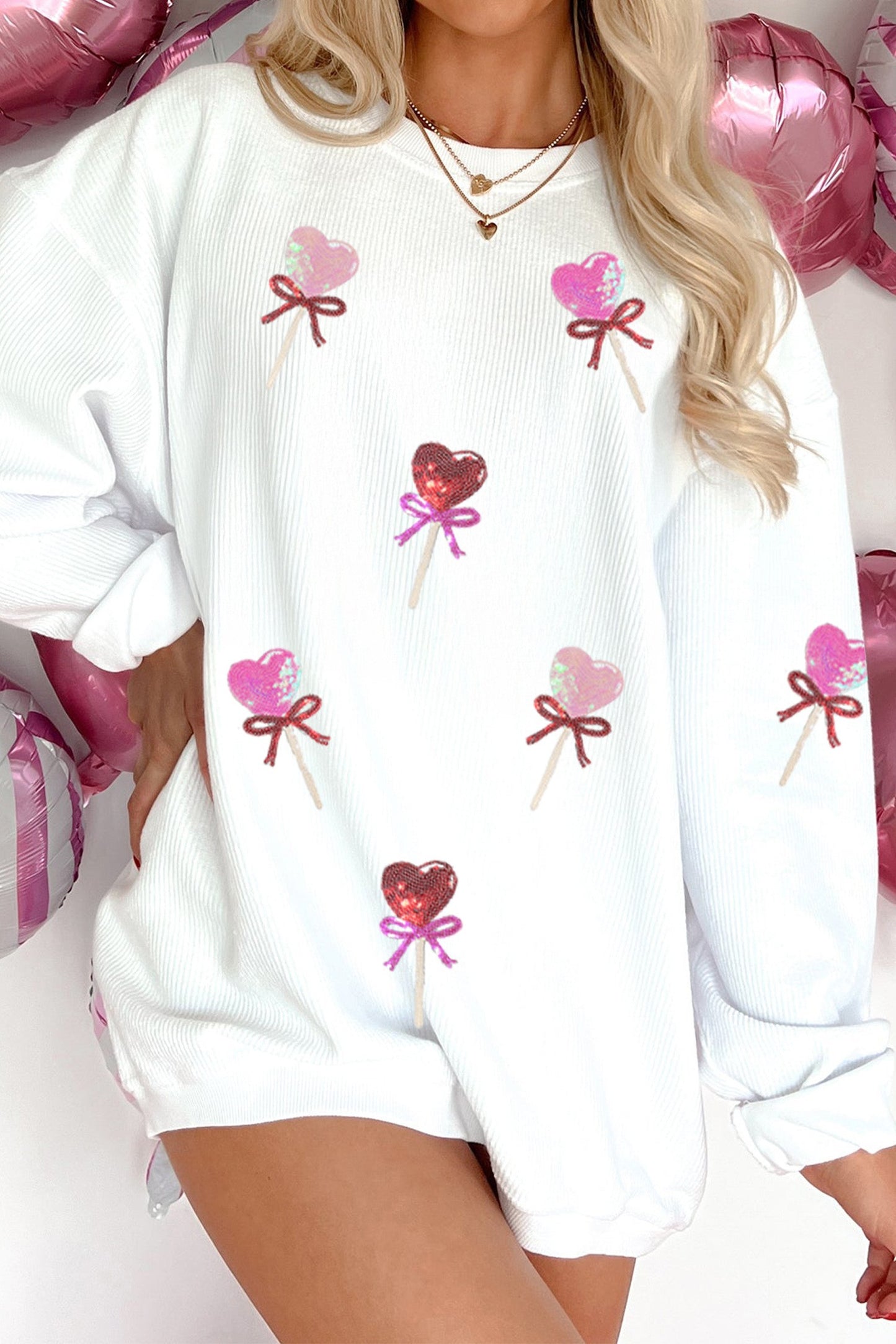 Heart Lollipop Valentine Sweatshirt